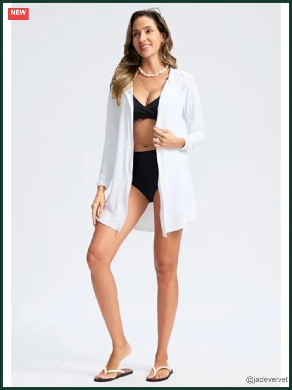 UPF50+ Long Sleeve Sun Hoodie Zip Swim Cover Up UV Jacket Lightweight